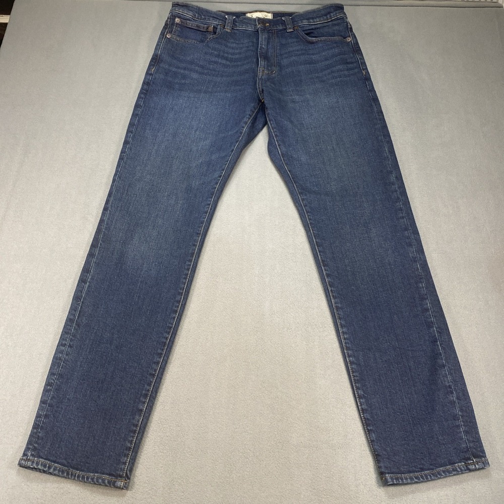 Madewell Men's 32x32 Slim Jeans Dark Wash Blue Straight Slim Leg